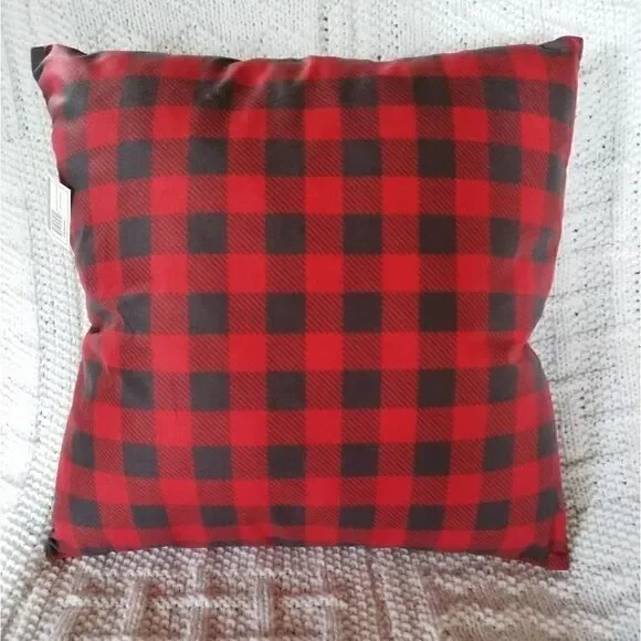 New! Buffalo Check Large Throw Pillow - Picture 2 of 3